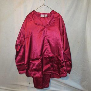 Belair Two Piece Red Ladies Pajamas